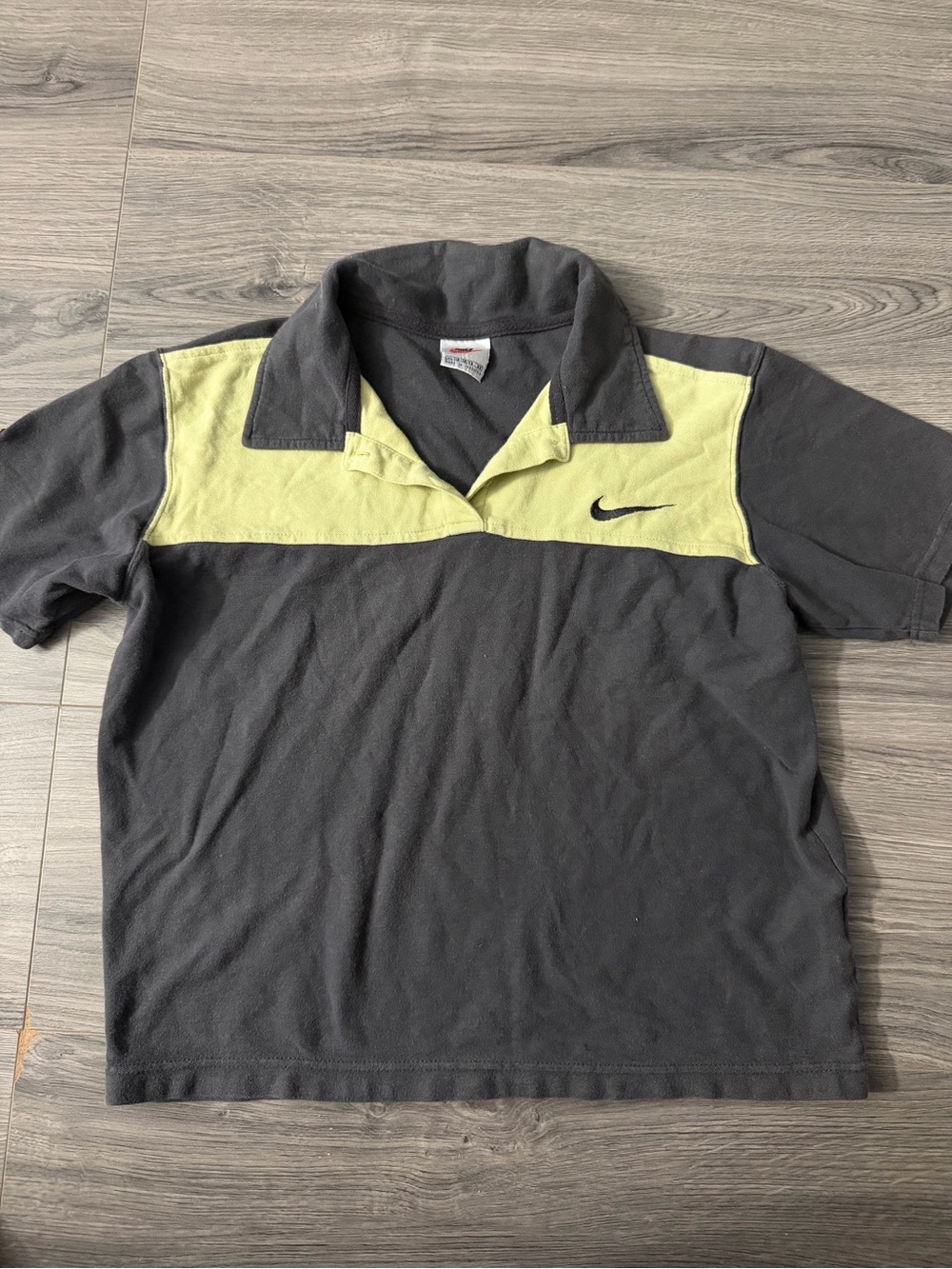 Vintage Nike 1990’s Tennis Court Patch Colorblock Polo - Kids XL